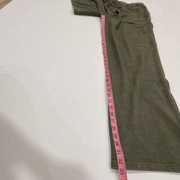 Rae Mode Olive Wide Leg Sweatpants Women’s Size M Cotton Blend Lounge Pants - Picture 8 of 8
